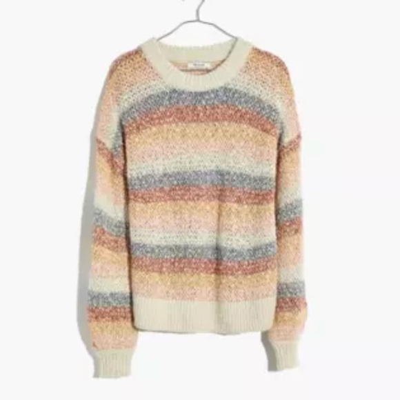 Madewell Sweaters - Madewell Baez Pullover Striped Sweater Size Small
